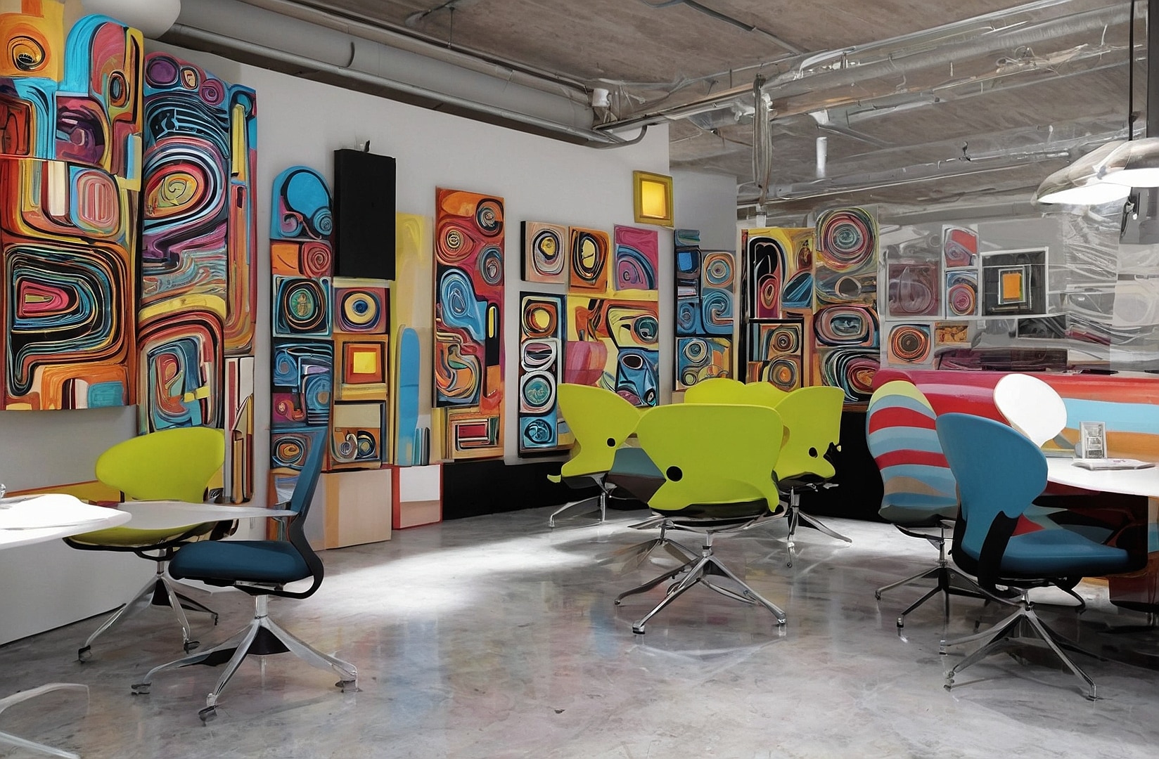 Colores y creatividad vibrante.